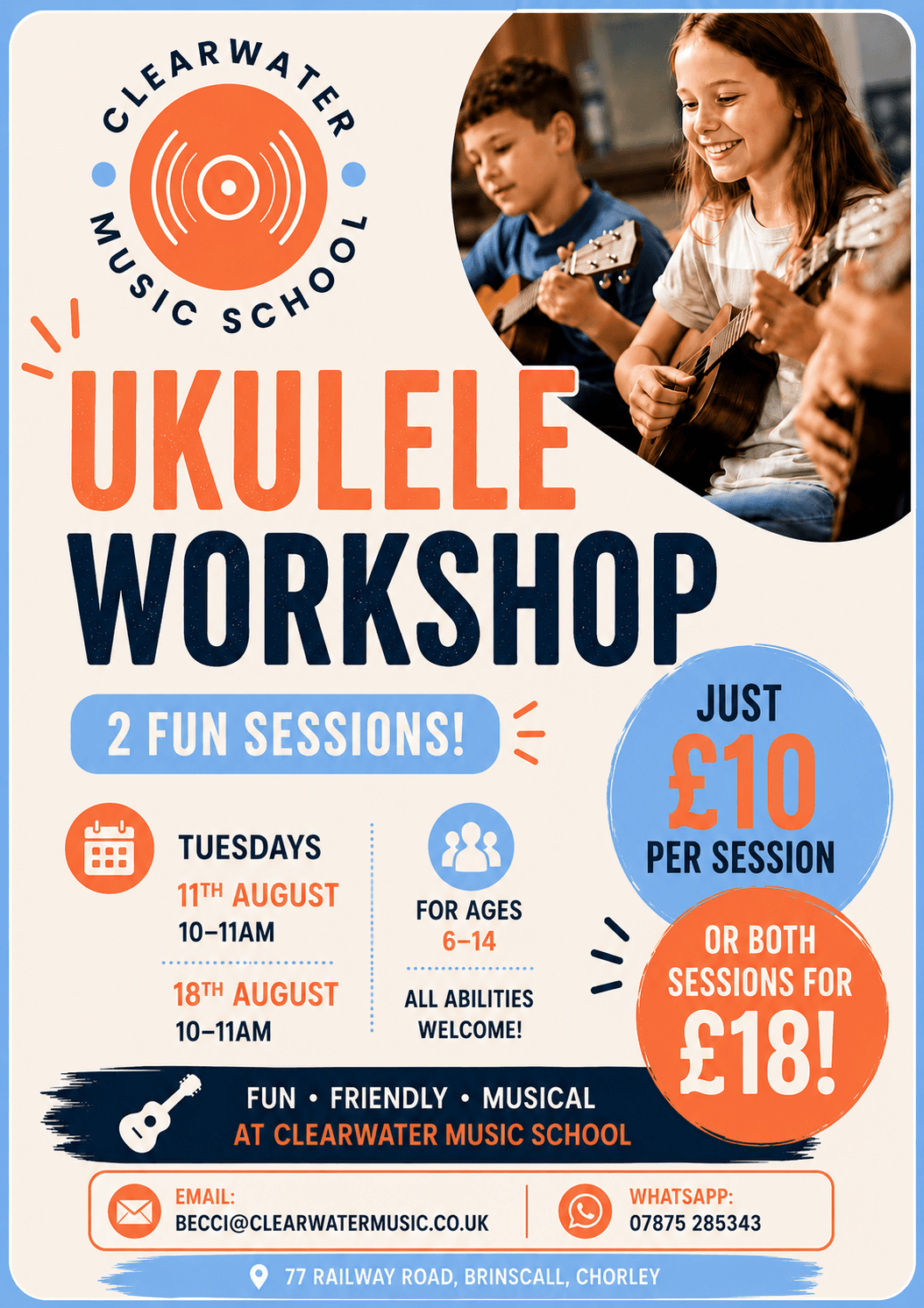 Summer Holiday Ukulele Group 2026